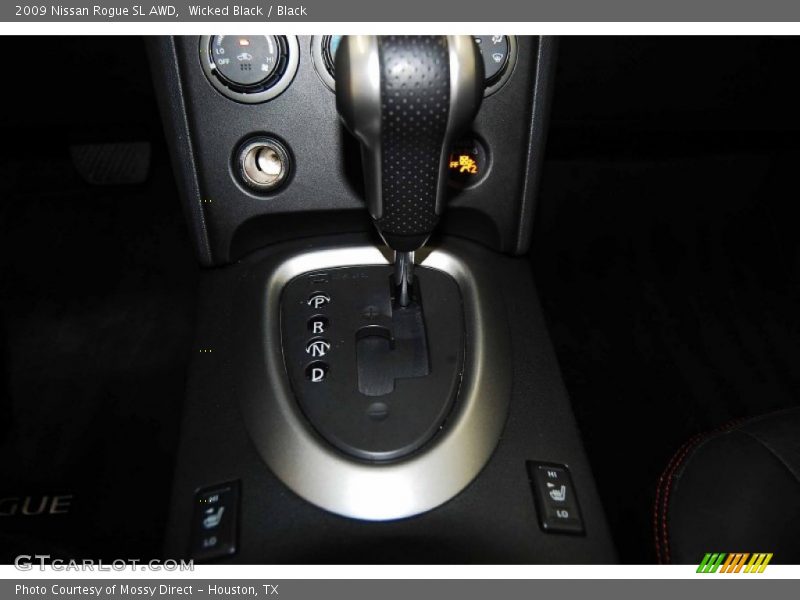 Wicked Black / Black 2009 Nissan Rogue SL AWD