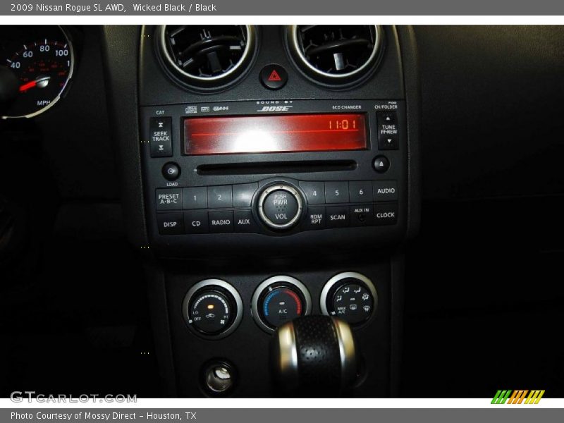 Wicked Black / Black 2009 Nissan Rogue SL AWD