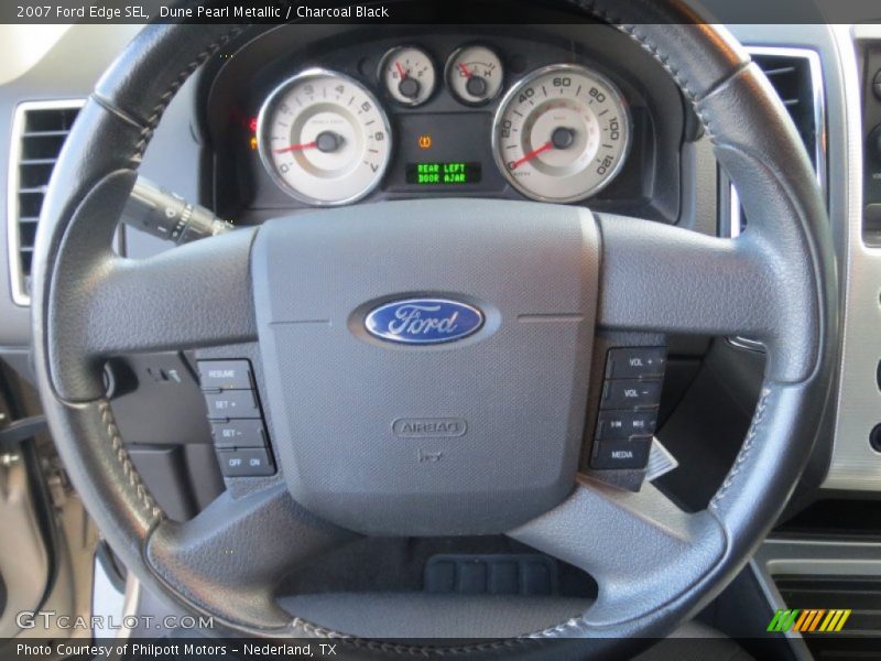 Dune Pearl Metallic / Charcoal Black 2007 Ford Edge SEL