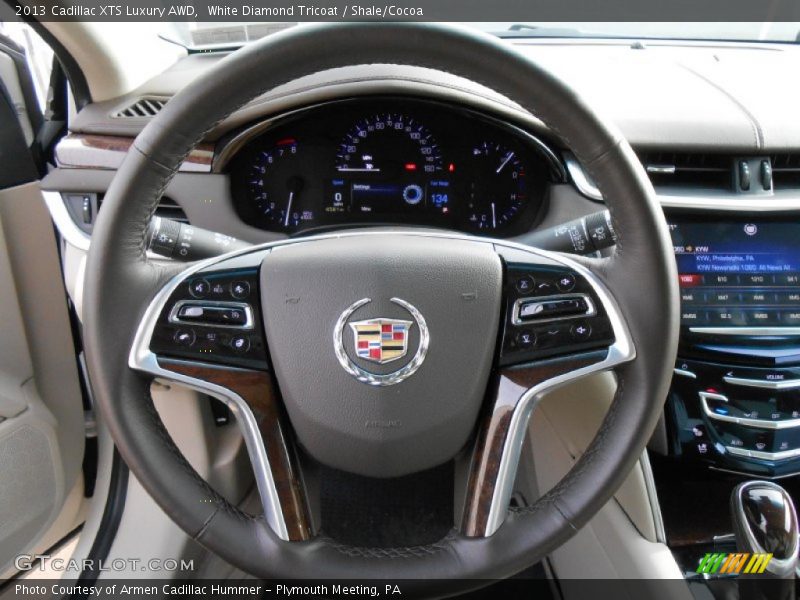 White Diamond Tricoat / Shale/Cocoa 2013 Cadillac XTS Luxury AWD