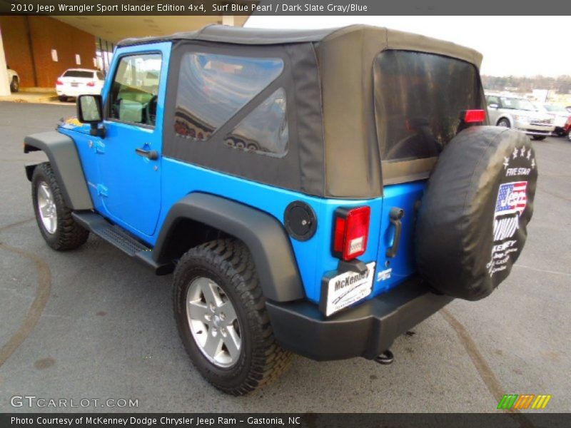 Surf Blue Pearl / Dark Slate Gray/Blue 2010 Jeep Wrangler Sport Islander Edition 4x4