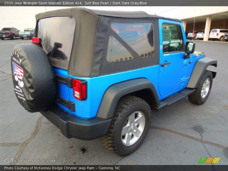 Surf Blue Pearl / Dark Slate Gray/Blue 2010 Jeep Wrangler Sport Islander Edition 4x4