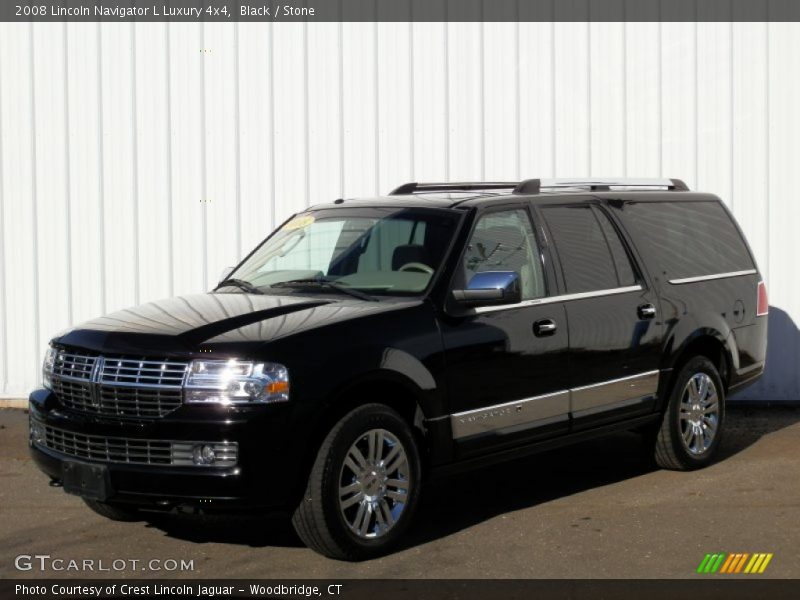 Black / Stone 2008 Lincoln Navigator L Luxury 4x4