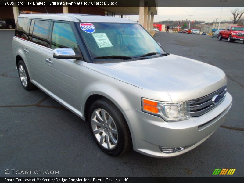 Brilliant Silver Metallic / Charcoal Black 2009 Ford Flex Limited