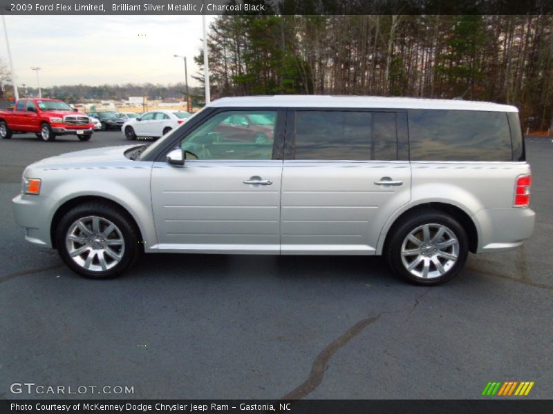 Brilliant Silver Metallic / Charcoal Black 2009 Ford Flex Limited