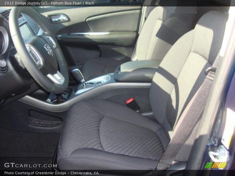 Fathom Blue Pearl / Black 2013 Dodge Journey SXT