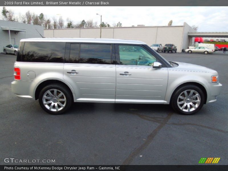 Brilliant Silver Metallic / Charcoal Black 2009 Ford Flex Limited