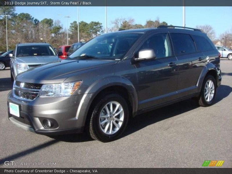 Storm Gray Pearl / Black 2013 Dodge Journey SXT