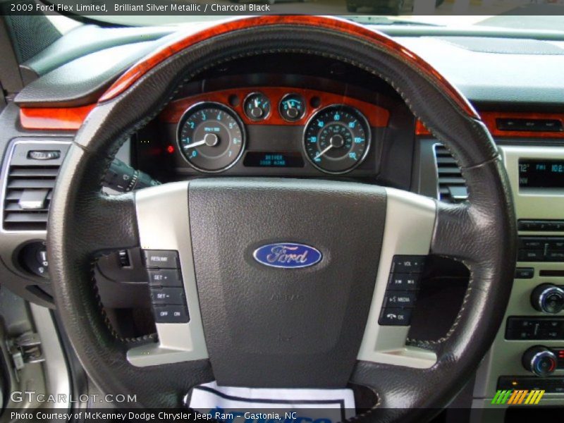 Brilliant Silver Metallic / Charcoal Black 2009 Ford Flex Limited