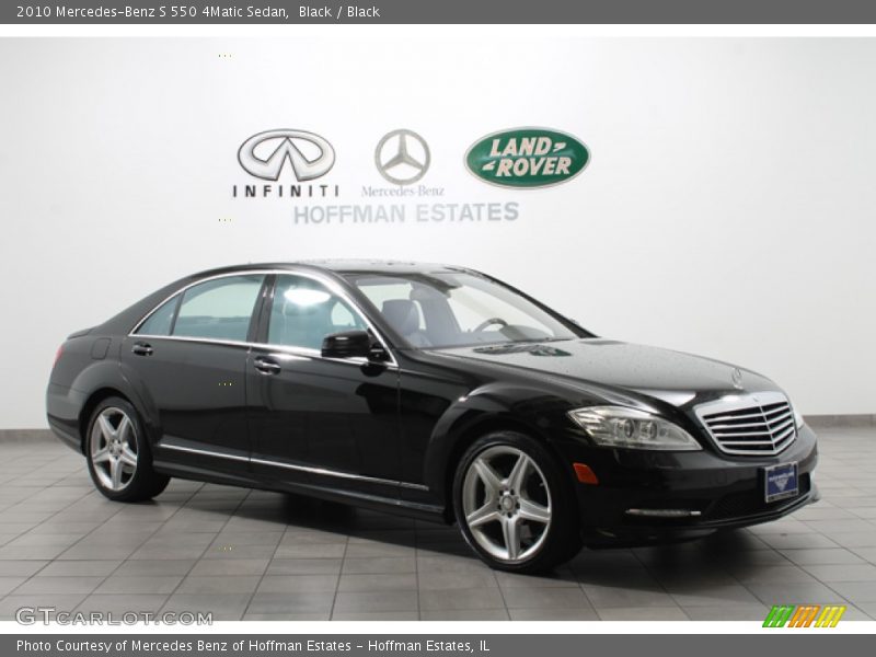 Black / Black 2010 Mercedes-Benz S 550 4Matic Sedan