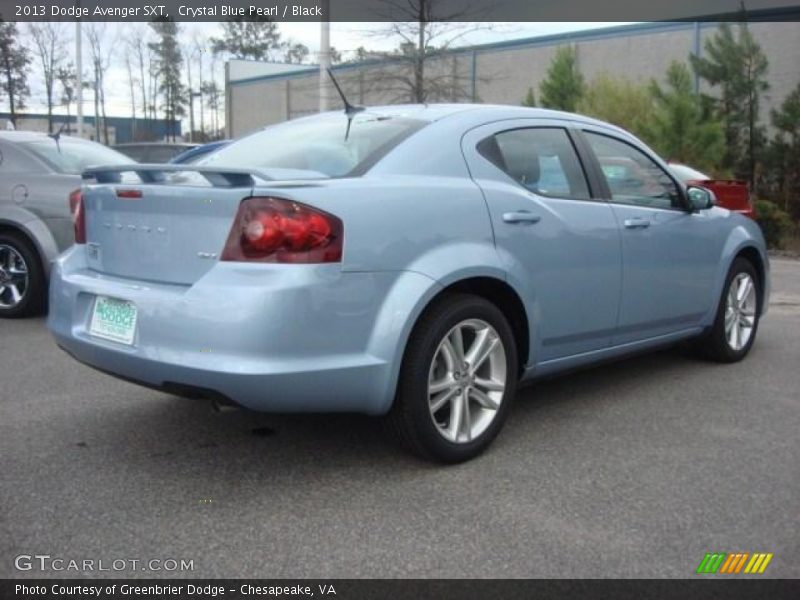 Crystal Blue Pearl / Black 2013 Dodge Avenger SXT