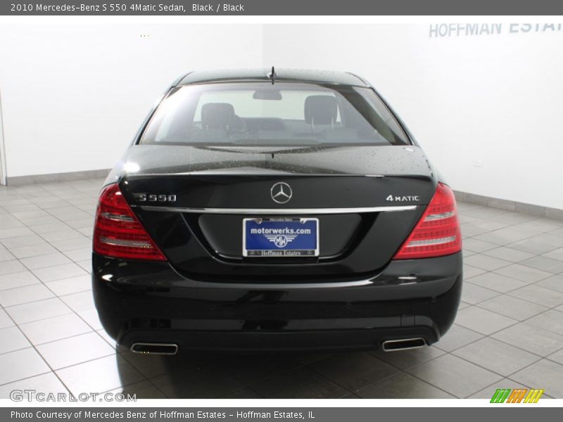 Black / Black 2010 Mercedes-Benz S 550 4Matic Sedan