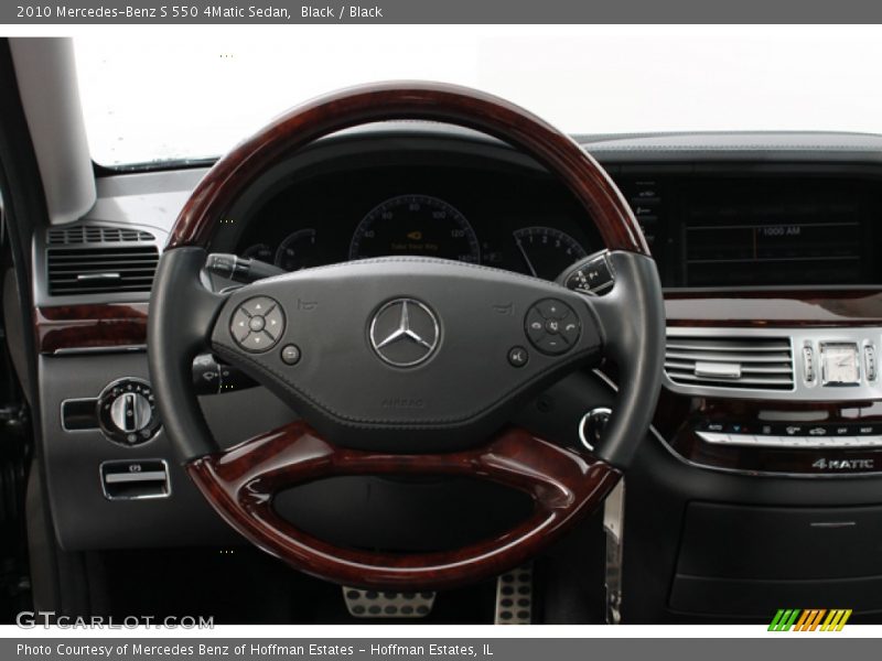 Black / Black 2010 Mercedes-Benz S 550 4Matic Sedan