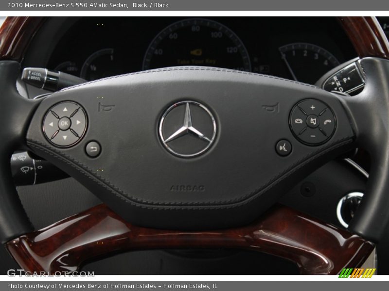 Black / Black 2010 Mercedes-Benz S 550 4Matic Sedan