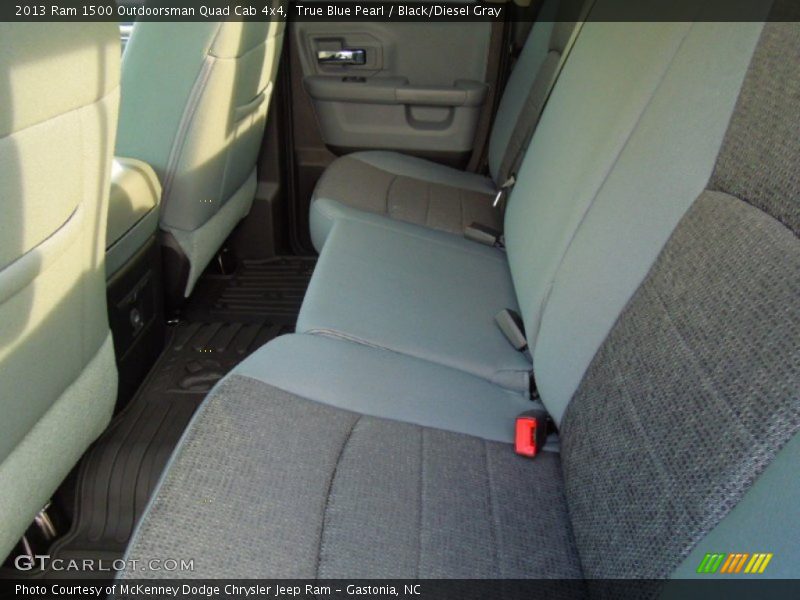 True Blue Pearl / Black/Diesel Gray 2013 Ram 1500 Outdoorsman Quad Cab 4x4
