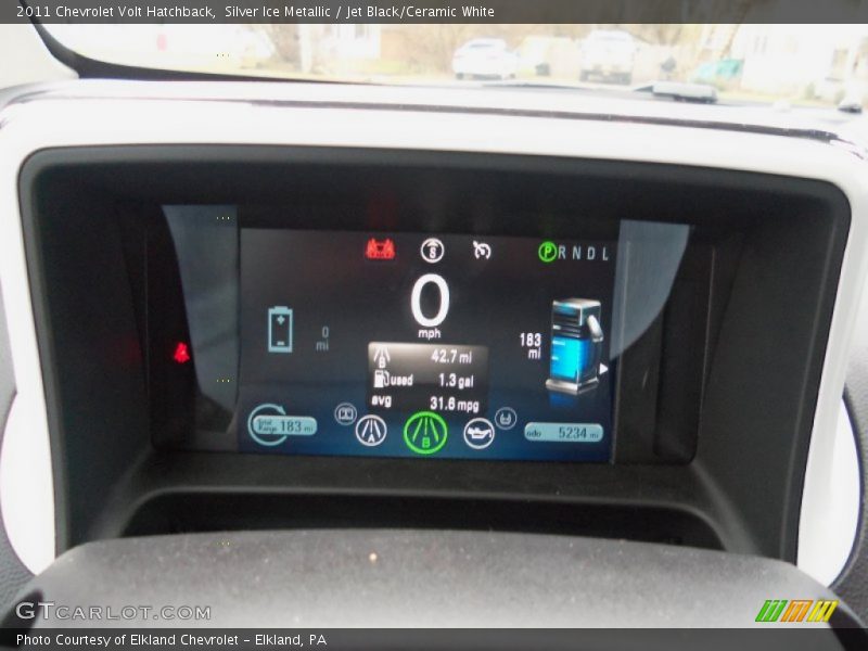 Silver Ice Metallic / Jet Black/Ceramic White 2011 Chevrolet Volt Hatchback