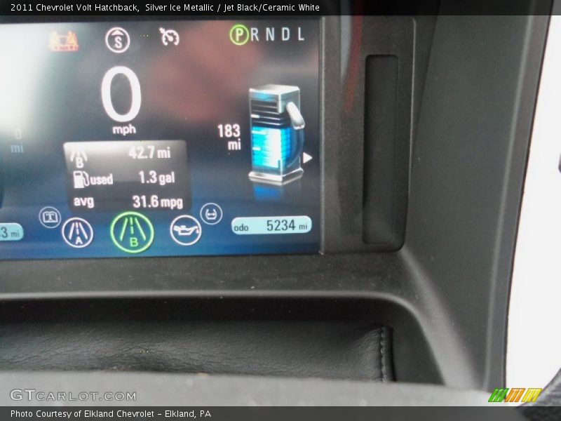 Silver Ice Metallic / Jet Black/Ceramic White 2011 Chevrolet Volt Hatchback