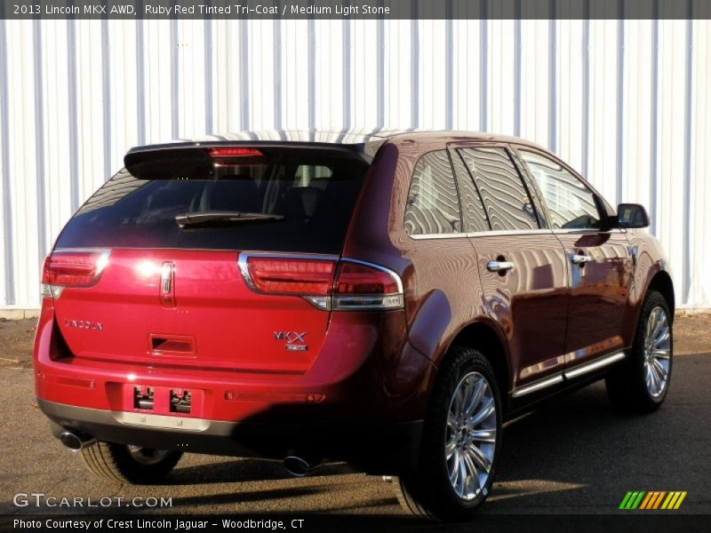 Ruby Red Tinted Tri-Coat / Medium Light Stone 2013 Lincoln MKX AWD