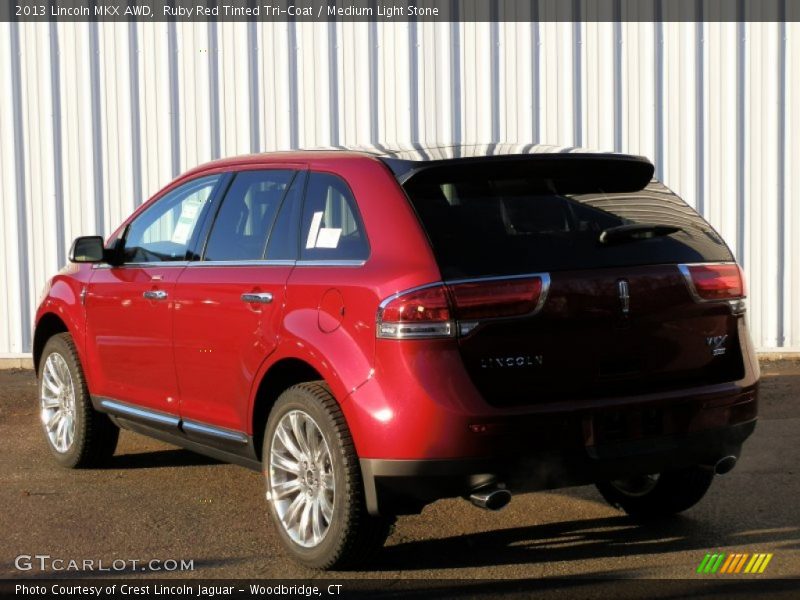 Ruby Red Tinted Tri-Coat / Medium Light Stone 2013 Lincoln MKX AWD