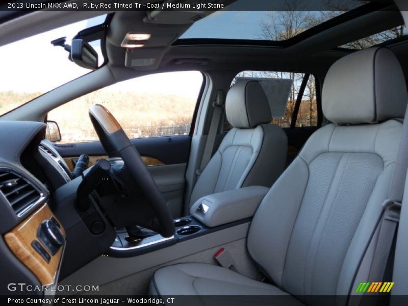 Ruby Red Tinted Tri-Coat / Medium Light Stone 2013 Lincoln MKX AWD