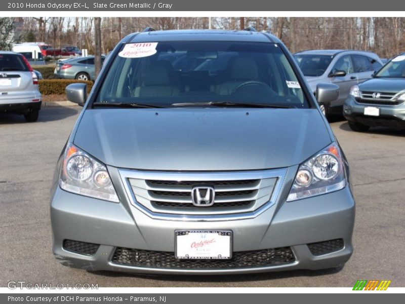 Slate Green Metallic / Gray 2010 Honda Odyssey EX-L