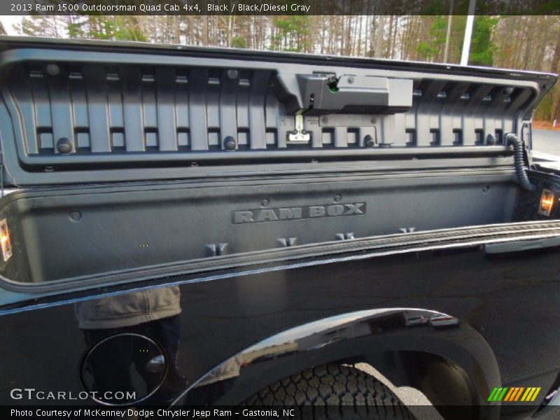 Black / Black/Diesel Gray 2013 Ram 1500 Outdoorsman Quad Cab 4x4