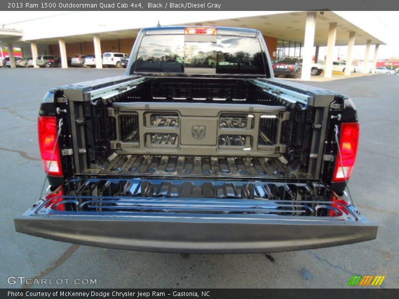 Black / Black/Diesel Gray 2013 Ram 1500 Outdoorsman Quad Cab 4x4