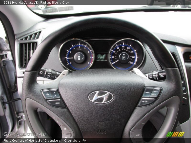Radiant Silver / Gray 2011 Hyundai Sonata SE