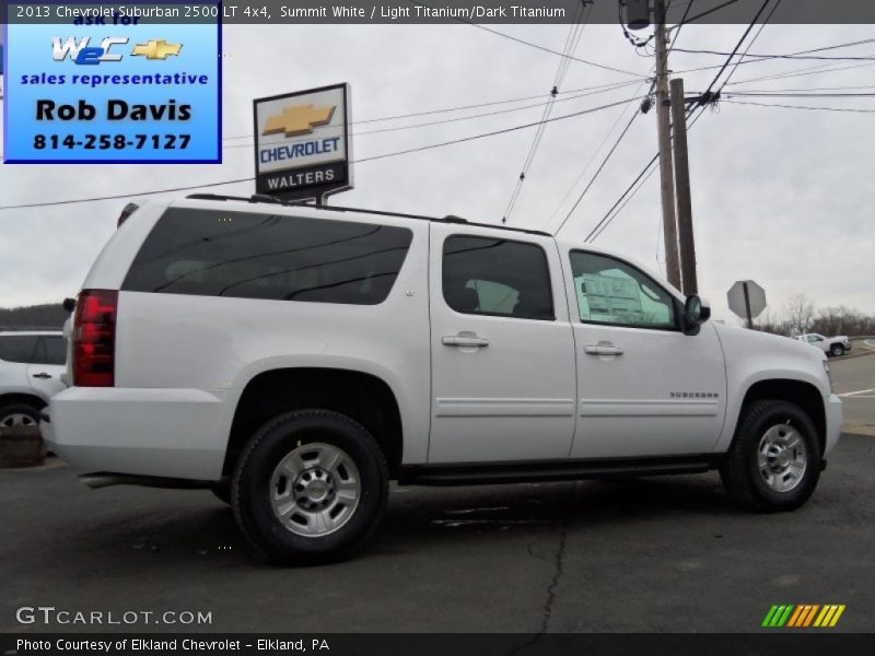 Summit White / Light Titanium/Dark Titanium 2013 Chevrolet Suburban 2500 LT 4x4