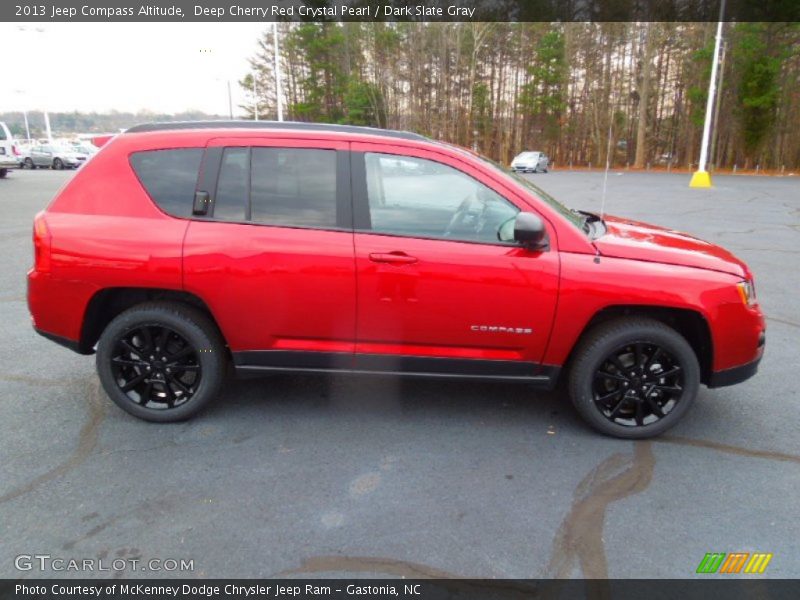 Deep Cherry Red Crystal Pearl / Dark Slate Gray 2013 Jeep Compass Altitude