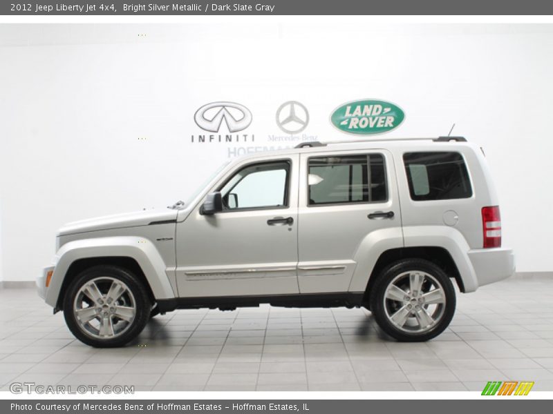 Bright Silver Metallic / Dark Slate Gray 2012 Jeep Liberty Jet 4x4