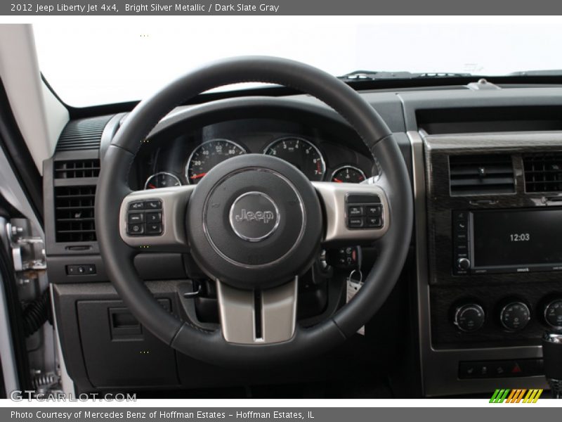 Bright Silver Metallic / Dark Slate Gray 2012 Jeep Liberty Jet 4x4