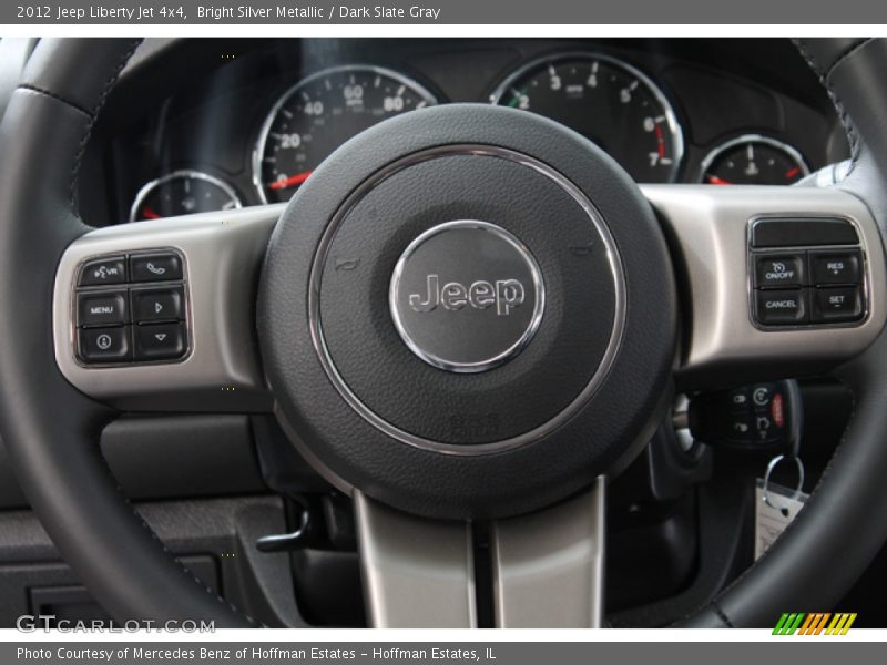 Bright Silver Metallic / Dark Slate Gray 2012 Jeep Liberty Jet 4x4