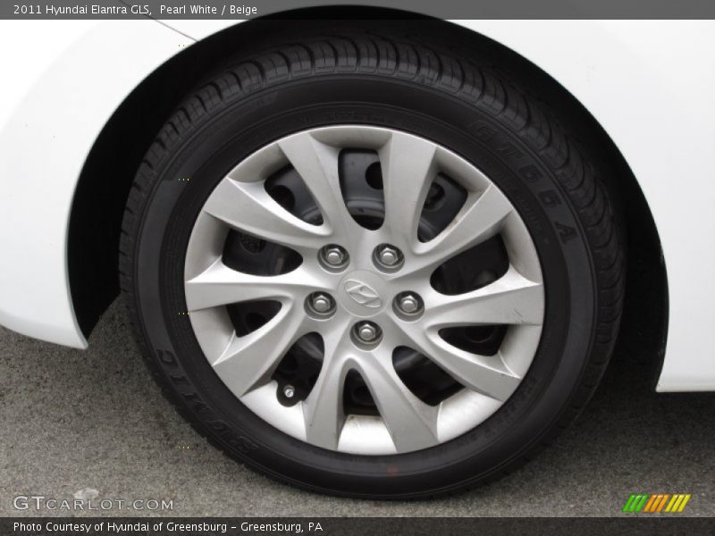 Pearl White / Beige 2011 Hyundai Elantra GLS