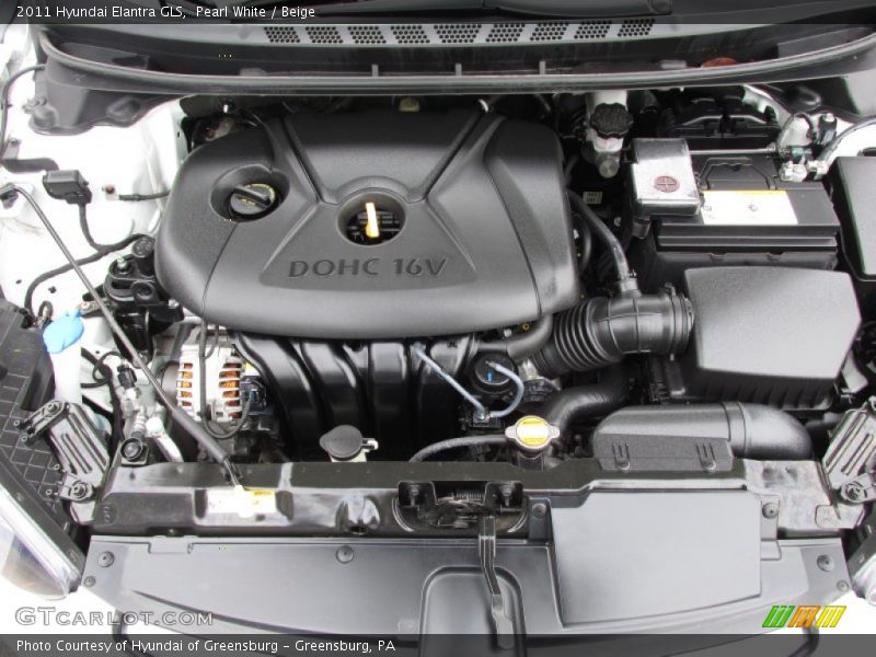 Pearl White / Beige 2011 Hyundai Elantra GLS