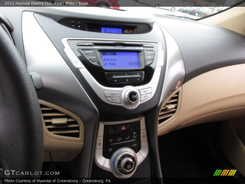 Pearl White / Beige 2011 Hyundai Elantra GLS