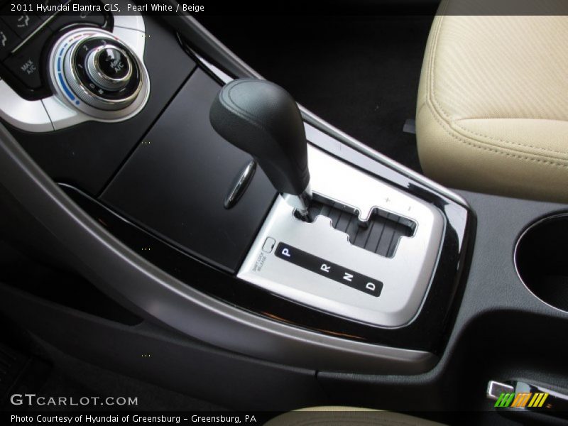 Pearl White / Beige 2011 Hyundai Elantra GLS