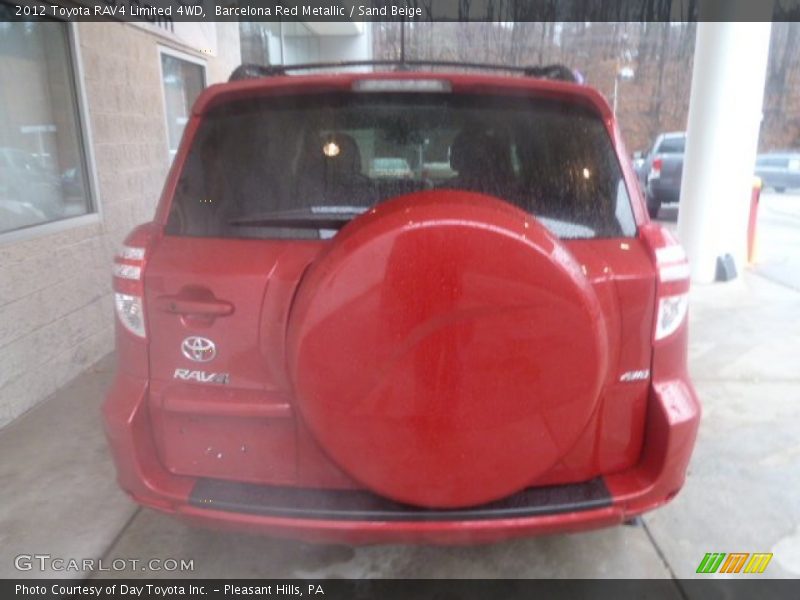 Barcelona Red Metallic / Sand Beige 2012 Toyota RAV4 Limited 4WD