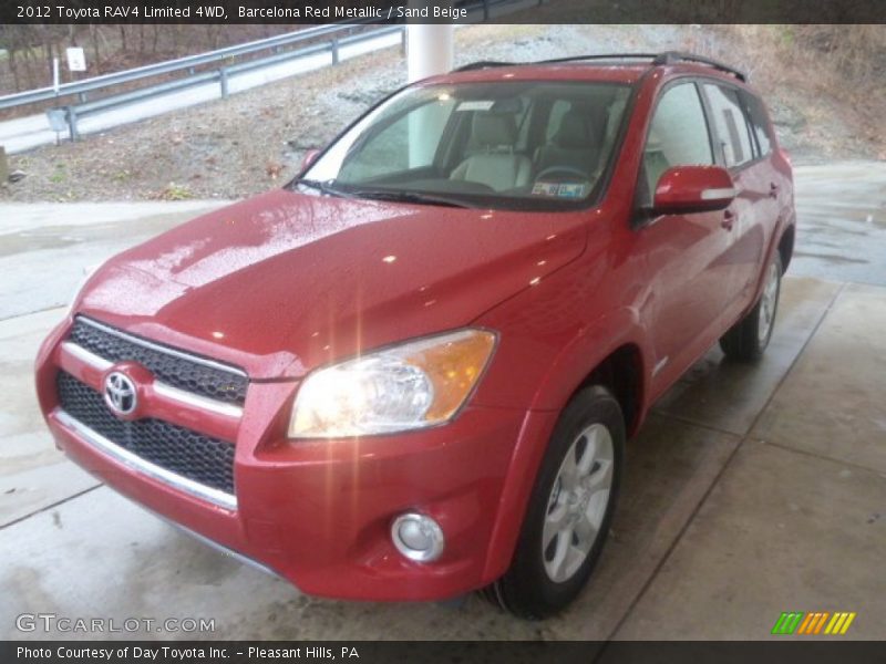 Barcelona Red Metallic / Sand Beige 2012 Toyota RAV4 Limited 4WD