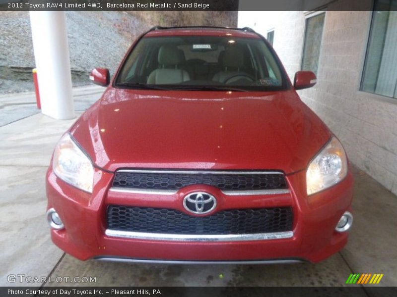 Barcelona Red Metallic / Sand Beige 2012 Toyota RAV4 Limited 4WD