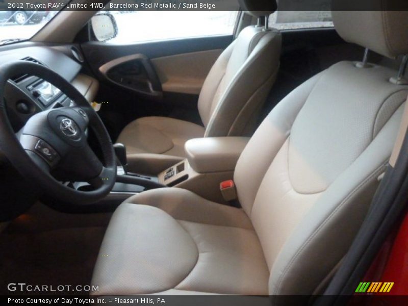 Barcelona Red Metallic / Sand Beige 2012 Toyota RAV4 Limited 4WD