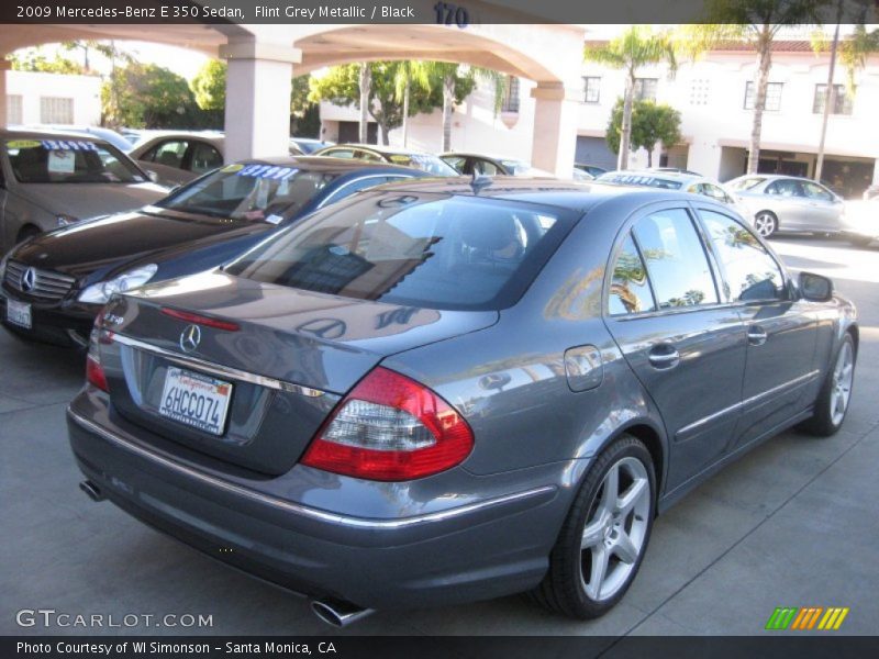Flint Grey Metallic / Black 2009 Mercedes-Benz E 350 Sedan