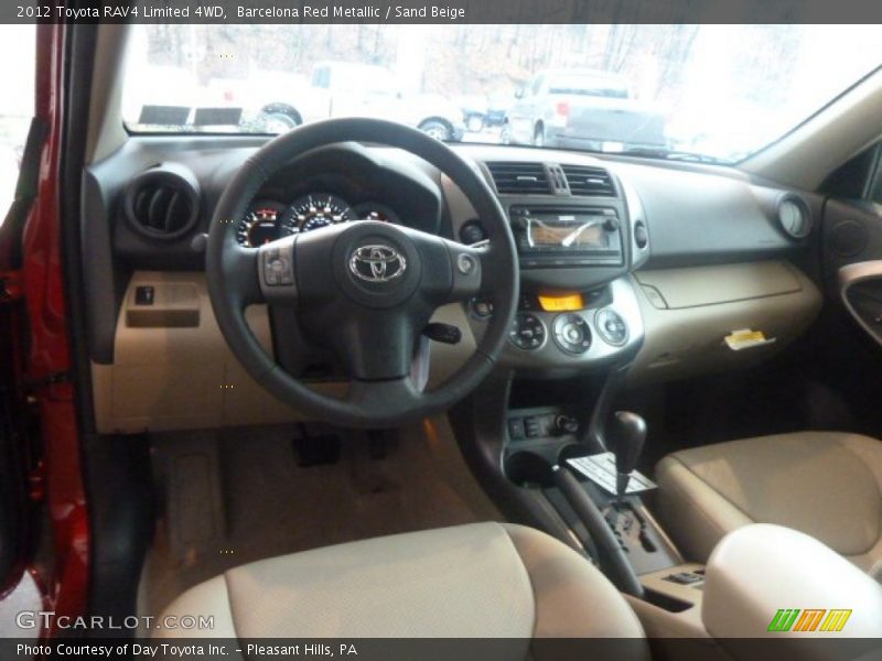 Barcelona Red Metallic / Sand Beige 2012 Toyota RAV4 Limited 4WD