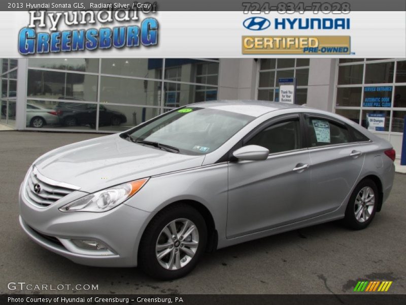 Radiant Silver / Gray 2013 Hyundai Sonata GLS