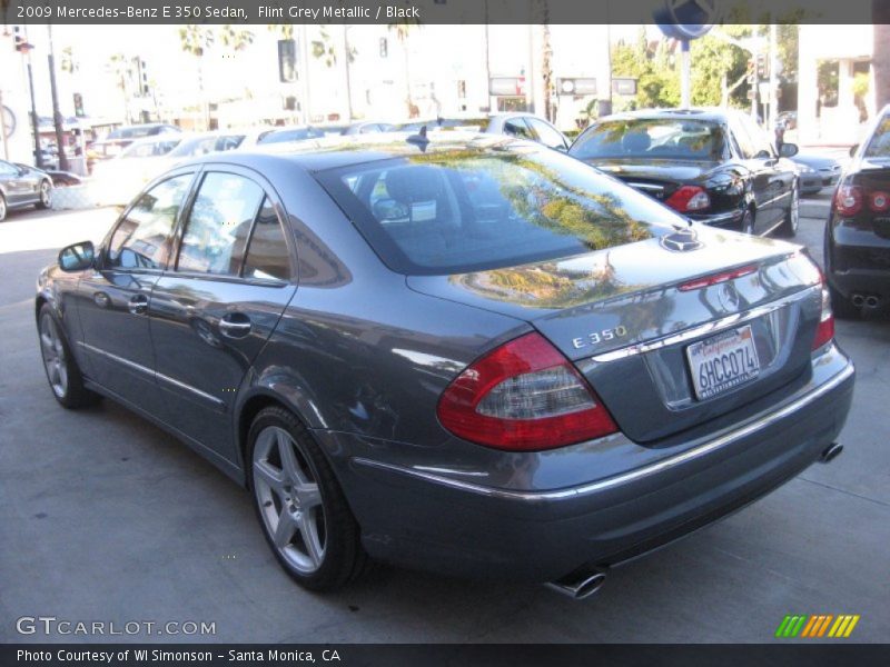 Flint Grey Metallic / Black 2009 Mercedes-Benz E 350 Sedan