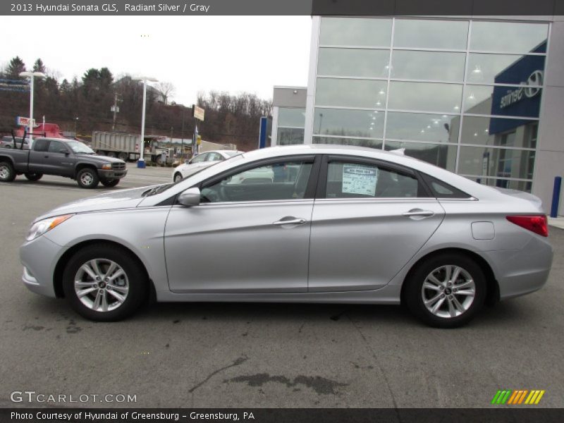 Radiant Silver / Gray 2013 Hyundai Sonata GLS