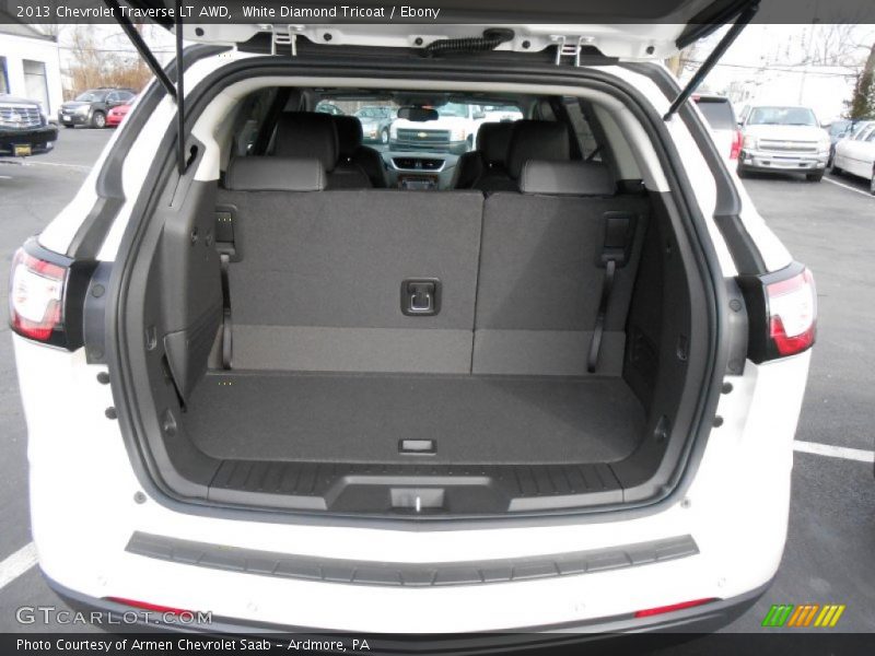 White Diamond Tricoat / Ebony 2013 Chevrolet Traverse LT AWD