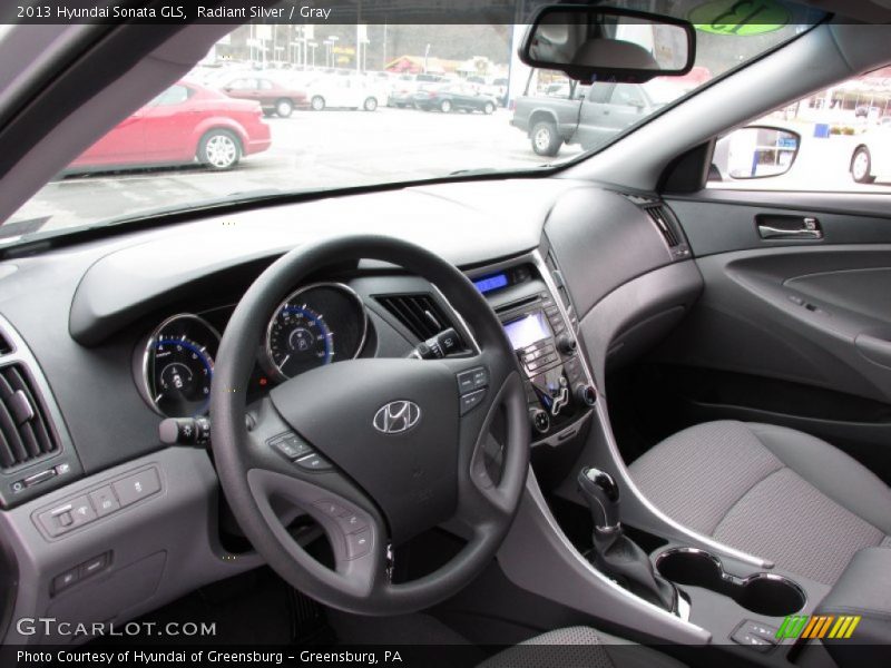 Radiant Silver / Gray 2013 Hyundai Sonata GLS