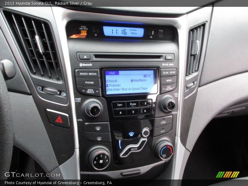 Radiant Silver / Gray 2013 Hyundai Sonata GLS