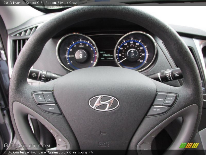 Radiant Silver / Gray 2013 Hyundai Sonata GLS